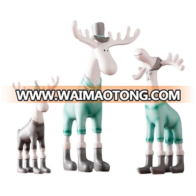 China supplier wholesale home decoration custom made poly resin craft elk